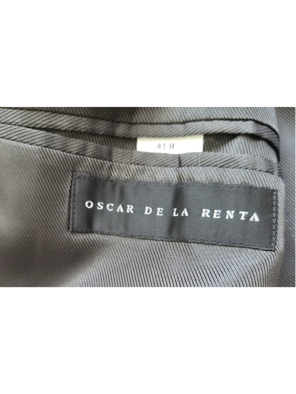 Men's Oscar de la Renta Black Wool Blend Blazer Size 41R